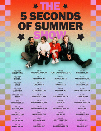 5 Seconds of Summer Tour Poster