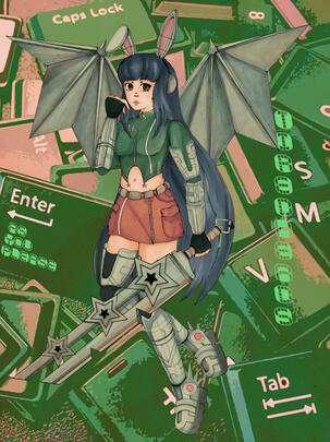 Cyberpunk Girl illustration