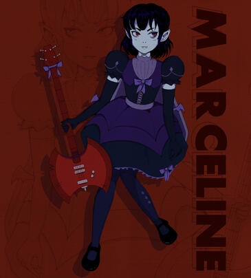 Marceline from Adventure Time illustration